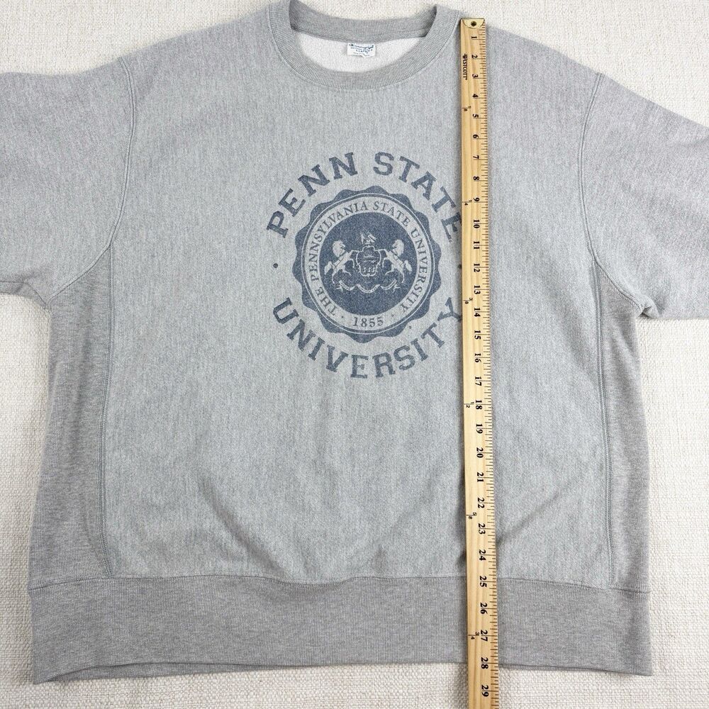Penn State University Champion Reverse Weave Vintage Men's Crewneck Sweatshirt - Picture 14 of 15